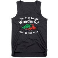 Most Wonderful Time Of Year Truck Xmas Tree Christmas PJ Tank Top