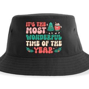 Most Wonderful Time Of The Year Festive Graphic Sustainable Bucket Hat