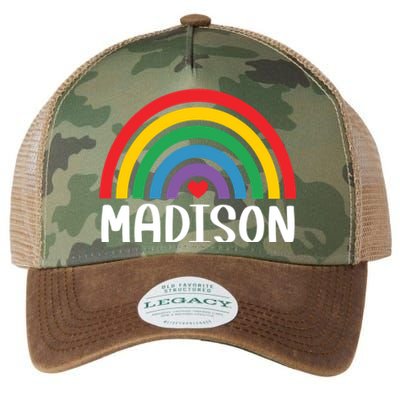 Madison Wisconsin Travel I Love Madison Usa Meaningful Gift Legacy Tie Dye Trucker Hat