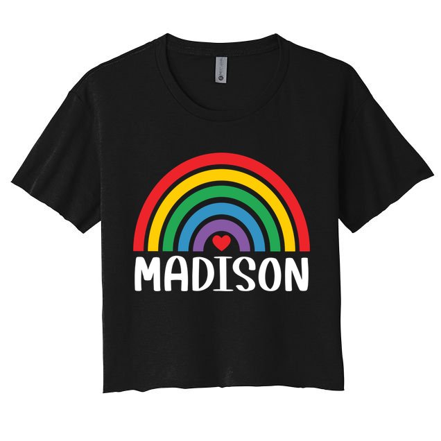 Madison Wisconsin Travel I Love Madison Usa Meaningful Gift Crop Top
