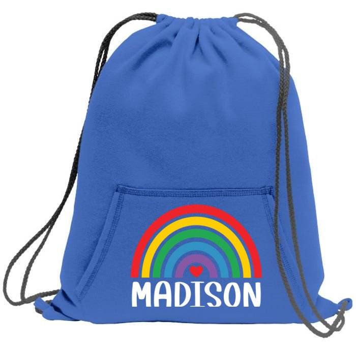 Madison Wisconsin Travel I Love Madison Usa Meaningful Gift Sweatshirt Cinch Pack Bag