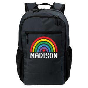 Madison Wisconsin Travel I Love Madison Usa Meaningful Gift Daily Commute Backpack