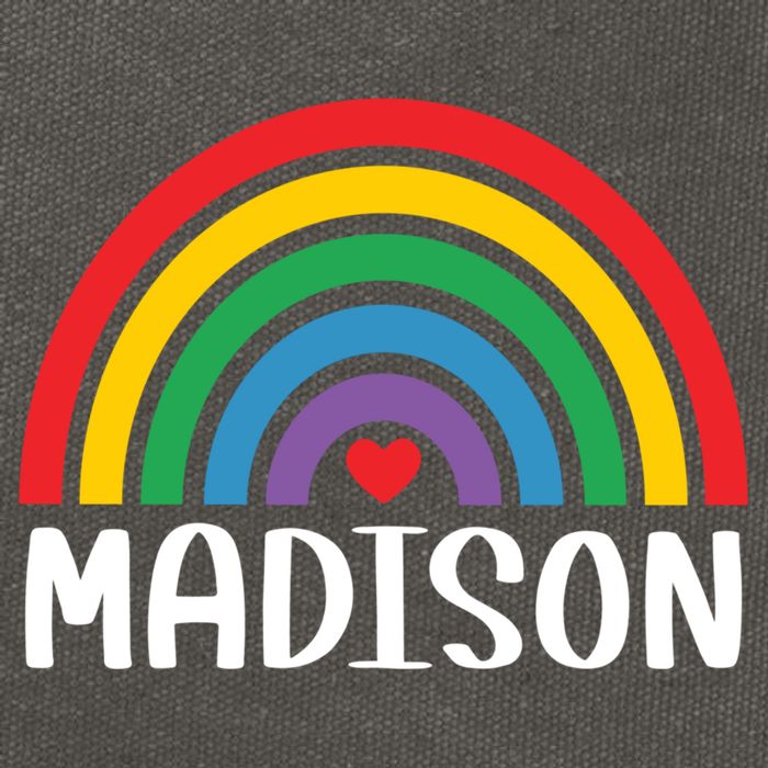 Madison Wisconsin Travel I Love Madison Usa Meaningful Gift Cotton Canvas Backpack