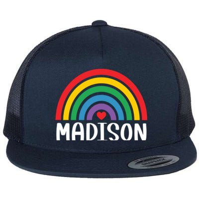 Madison Wisconsin Travel I Love Madison Usa Meaningful Gift Flat Bill Trucker Hat