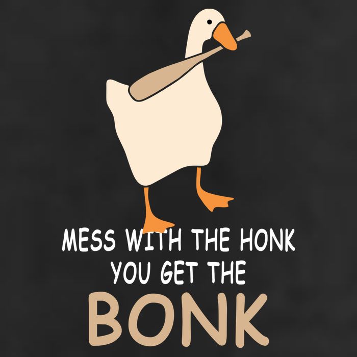 Mess With The Honk You Get The Bonk Crop Fleece Hoodie