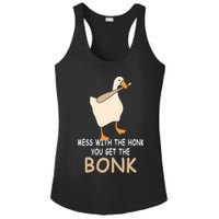 Mess With The Honk You Get The Bonk Ladies PosiCharge Competitor Racerback Tank
