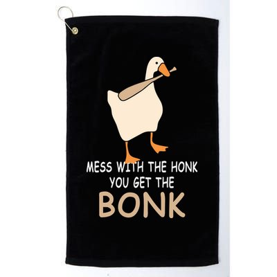 Mess With The Honk You Get The Bonk Golf Towel