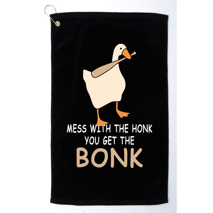 Mess With The Honk You Get The Bonk Golf Towel