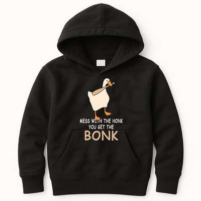 Mess With The Honk You Get The Bonk Kids Hoodie