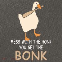Mess With The Honk You Get The Bonk Cotton Canvas Backpack