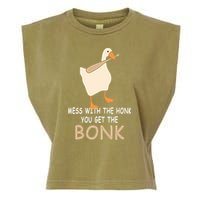 Mess With The Honk You Get The Bonk Garment-Dyed Women's Muscle Tee