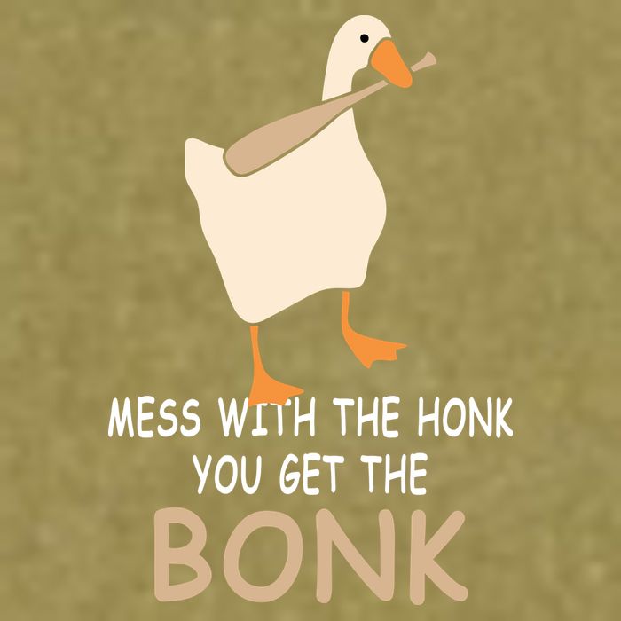 Mess With The Honk You Get The Bonk Garment-Dyed Women's Muscle Tee