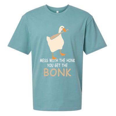Mess With The Honk You Get The Bonk Sueded Cloud Jersey T-Shirt
