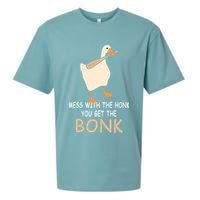 Mess With The Honk You Get The Bonk Sueded Cloud Jersey T-Shirt