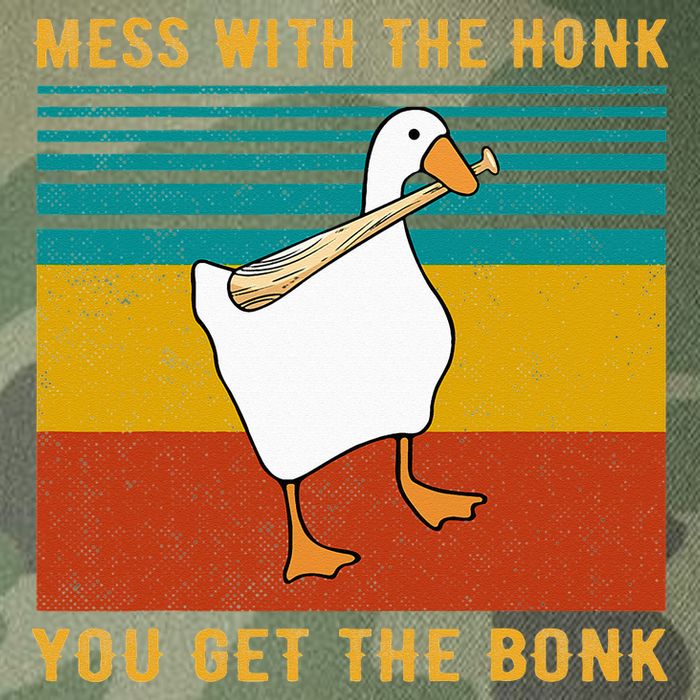 Mess With The Honk You Get The Bonk Funny Duck Goose Legacy Tie Dye Trucker Hat