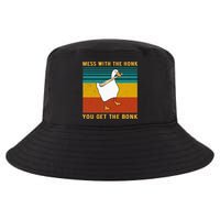 Mess With The Honk You Get The Bonk Funny Duck Goose Cool Comfort Performance Bucket Hat