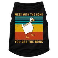 Mess With The Honk You Get The Bonk Funny Duck Goose Doggie Tank