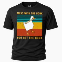 Mess With The Honk You Get The Bonk Funny Duck Goose Performance Shirt