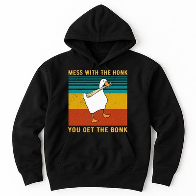 Mess With The Honk You Get The Bonk Funny Duck Goose Hoodie