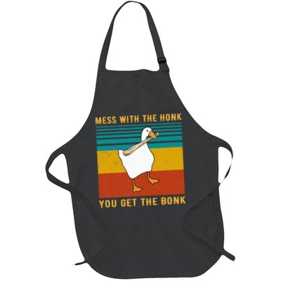 Mess With The Honk You Get The Bonk Funny Duck Goose Apron