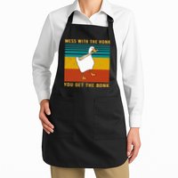 Mess With The Honk You Get The Bonk Funny Duck Goose Apron