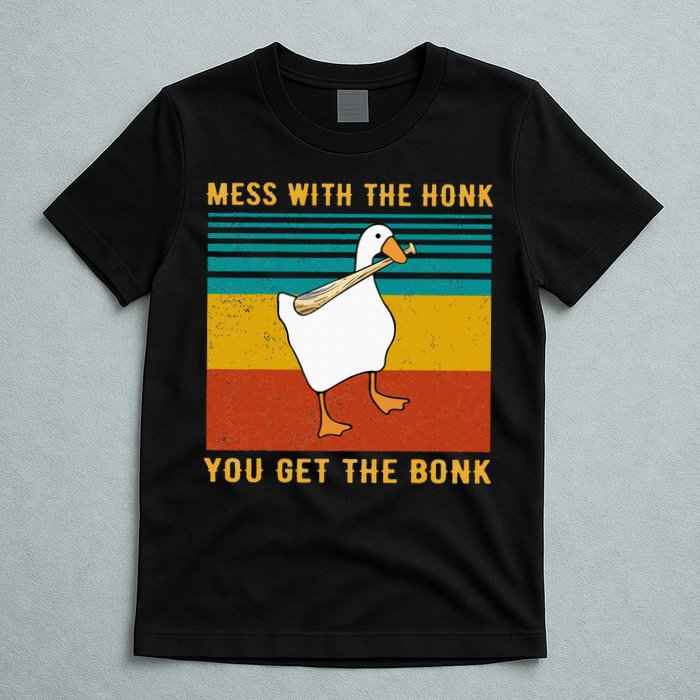 Mess With The Honk You Get The Bonk Funny Duck Goose T-Shirt