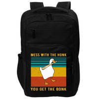 Mess With The Honk You Get The Bonk Funny Duck Goose Impact Tech Backpack