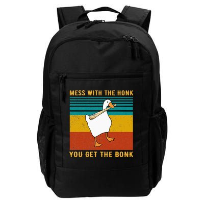Mess With The Honk You Get The Bonk Funny Duck Goose Backpack