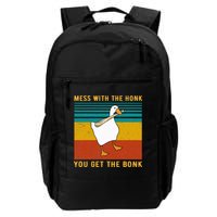 Mess With The Honk You Get The Bonk Funny Duck Goose Backpack