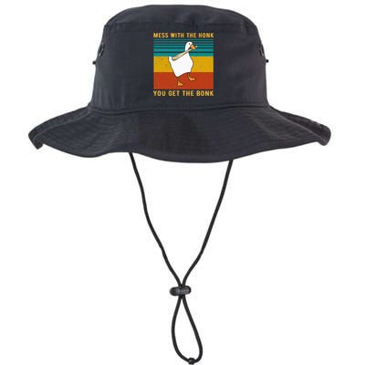 Mess With The Honk You Get The Bonk Funny Duck Goose Bucket Hat