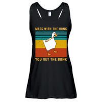 Mess With The Honk You Get The Bonk Funny Duck Goose Ladies Essential Flowy Tank