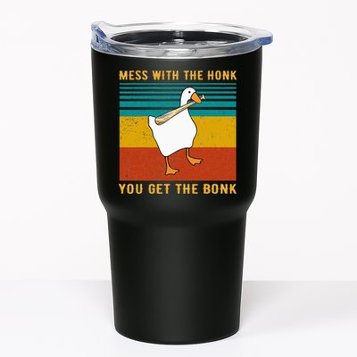 Mess With The Honk You Get The Bonk Funny Duck Goose Tumbler