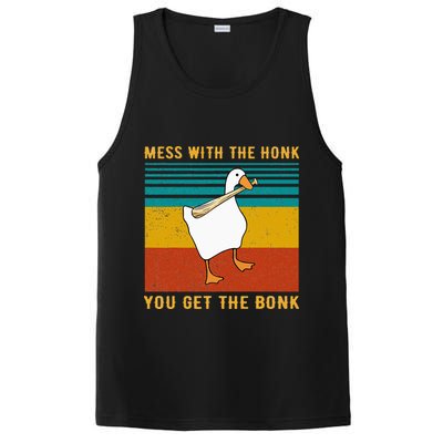 Mess With The Honk You Get The Bonk Funny Duck Goose PosiCharge Competitor Tank