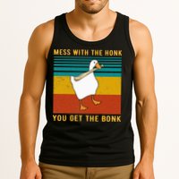 Mess With The Honk You Get The Bonk Funny Duck Goose Tank Top