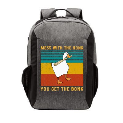 Mess With The Honk You Get The Bonk Funny Duck Goose Vector Backpack