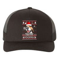 Merry Woofmas Tricolor Beagle Dog Santa Ugly Christmas Yupoong Adult 5-Panel Trucker Hat