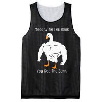 Mess With The Honk You Get The Bonk Funny Goose Mesh Reversible Basketball Jersey Tank