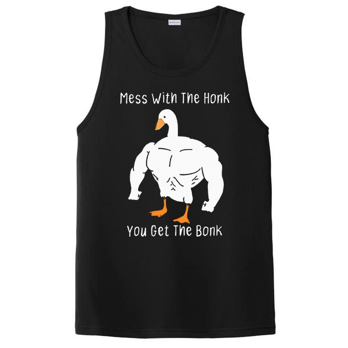 Mess With The Honk You Get The Bonk Funny Goose PosiCharge Competitor Tank