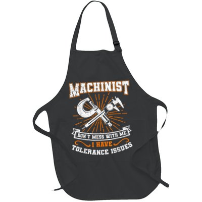 Machinist With Tolerance Issues Machinist Funny Full-Length Apron With Pockets