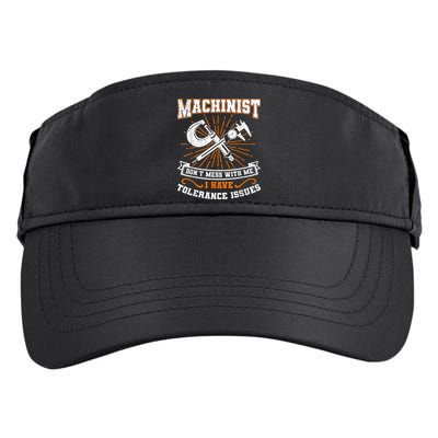 Machinist With Tolerance Issues Machinist Funny Adult Drive Performance Visor