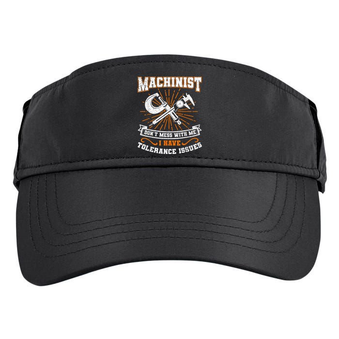 Machinist With Tolerance Issues Machinist Funny Adult Drive Performance Visor