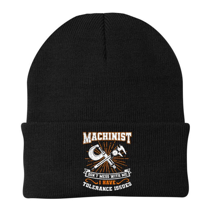 Machinist With Tolerance Issues Machinist Funny Beanie