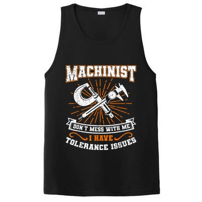 Machinist With Tolerance Issues Machinist Funny PosiCharge Competitor Tank