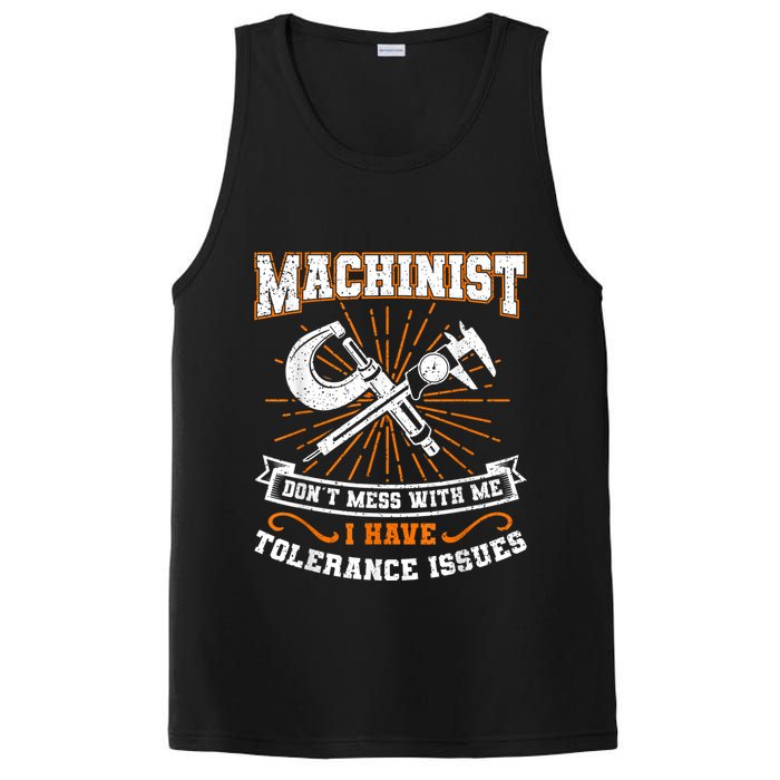 Machinist With Tolerance Issues Machinist Funny PosiCharge Competitor Tank