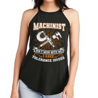 Machinist With Tolerance Issues Machinist Funny Women's Perfect Tri Rocker Tank