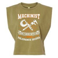 Machinist With Tolerance Issues Machinist Funny Garment-Dyed Women's Muscle Tee