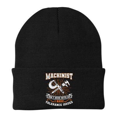 Machinist With Tolerance Issues Machinist Funny Gift Beanie
