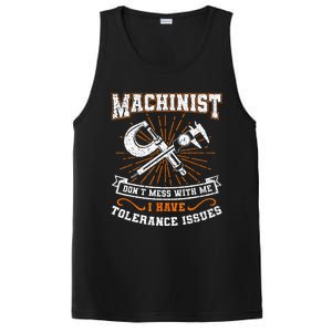 Machinist With Tolerance Issues Machinist Funny Gift PosiCharge Competitor Tank