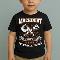 Machinist With Tolerance Issues Machinist Funny Gift Toddler T-Shirt