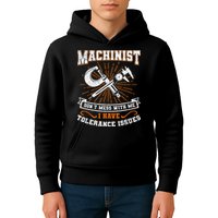 Machinist With Tolerance Issues Machinist Funny Gift Kids Hoodie